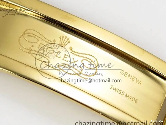 MiroTime 0324 Day Date 36 YG RAF Best Edition Brown Wave Dial on YG Bracelet A Effortless 1383